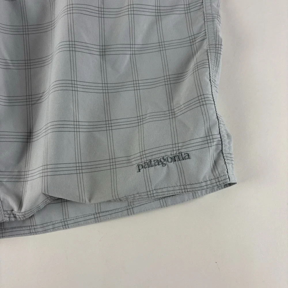 Patagonia Plaid Mens‎ Size 32 Button Fly Outdoor Polyester Blend Cienega Shorts